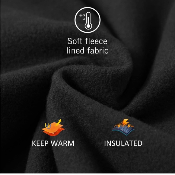 BALEAF Women's Fleece Lined Leggings Thermal Winter Warm Tights - Picture 4 of 5